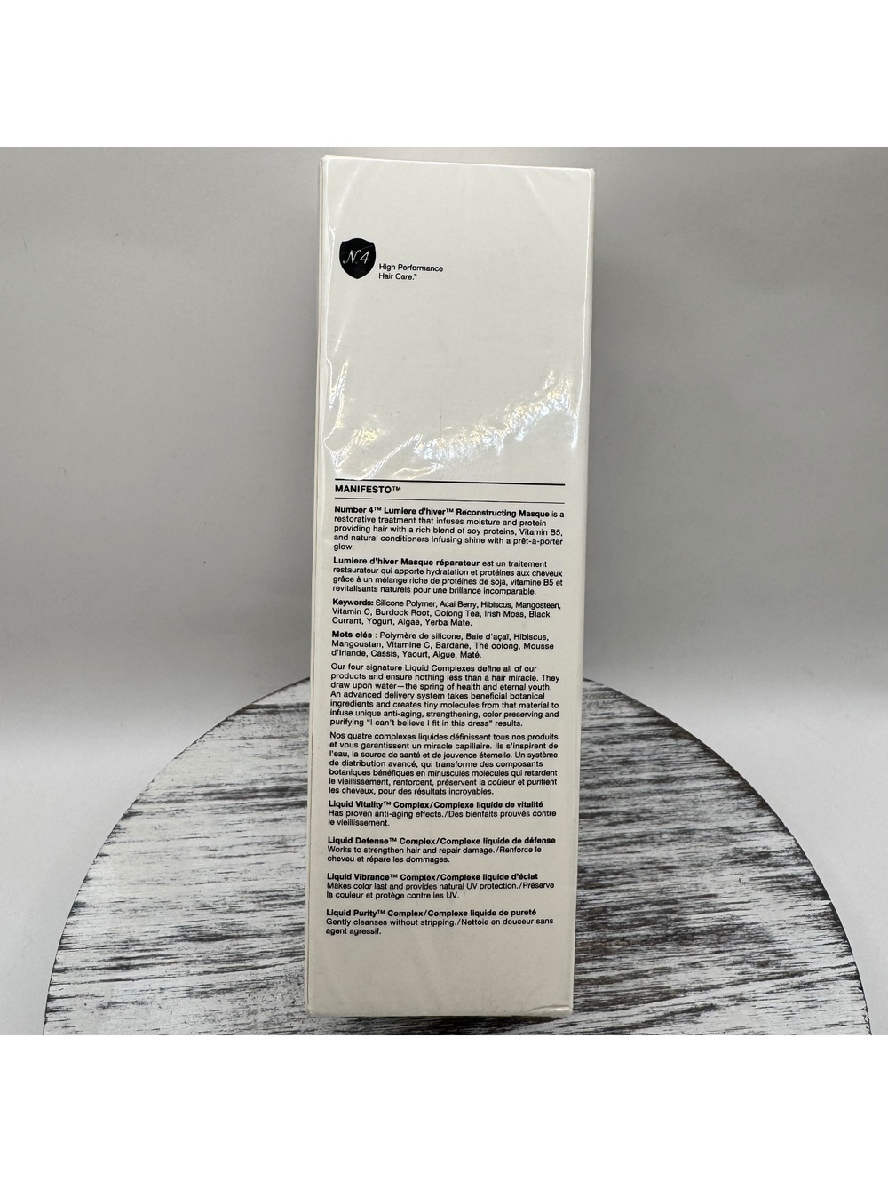 Number 4 N.4 Hair Care Manifesto Reconstructing Masque 5.1 oz/150g Sealed BNIB